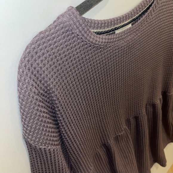 💜 Dusty Lilac Peplum Top - Picture 7 of 9